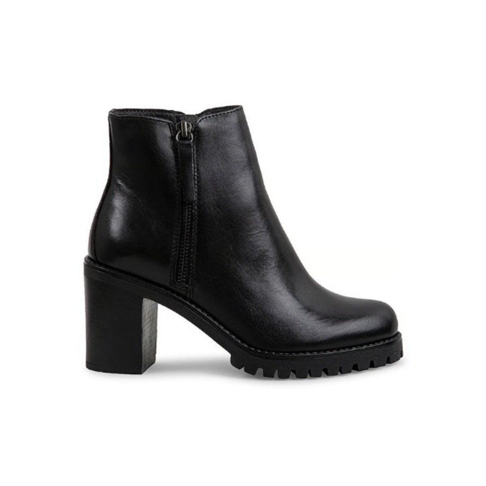 STEVE‎ MADDEN Black leather ankle boots | Block heel | Size 7.5